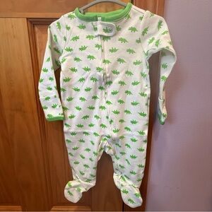 Dinosaur Print Kids Footie Pajamas